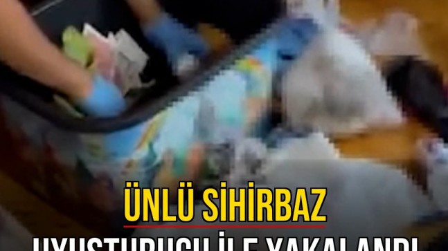 ÜNLÜ SİHİRBAZ UYUŞTURUCU  İLE YAKALANDI