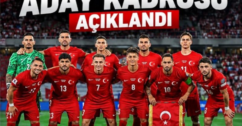 A Milli Takım’ın Aday Kadrosu Açıklandı